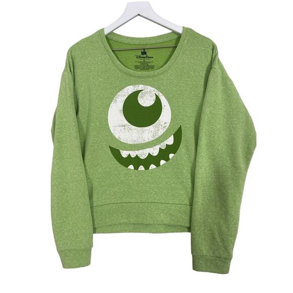 Disney Tops - Disney Parks Mike Wazowski Sweater Women's M Green Monsters Inc Sweatshirt